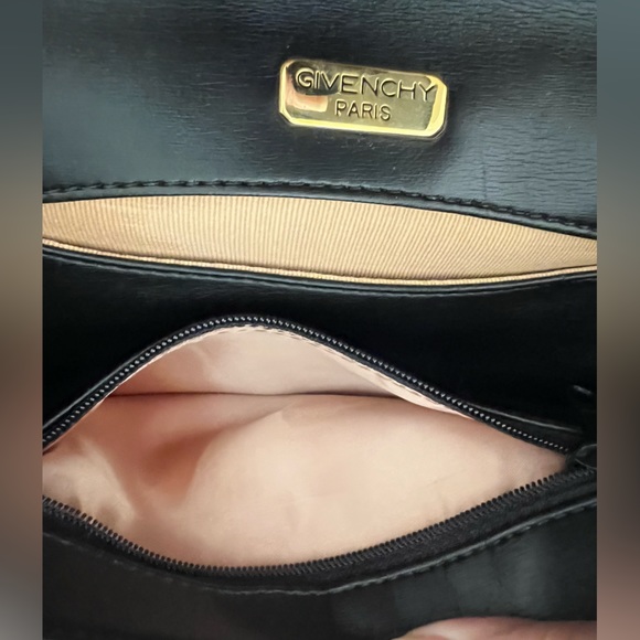 GIVENCHY PARIS Vintage Embroidered Velvet Leather Clutch Evening Shoulder Bag - Picture 6 of 14